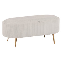 Evelyn Corduroy Storage Ottoman Bench